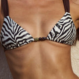 TIGGY Bikini Top - Zebra