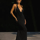 MARGOT Fringe Dress - Black