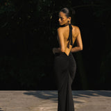 MARGOT Fringe Dress - Black