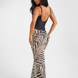 BELLA Maxi Skirt - Zebra
