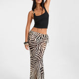 BELLA Maxi Skirt - Zebra