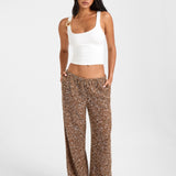 INEZ Sequin Pants - Mocha