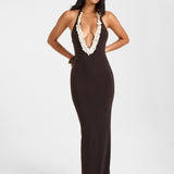 OLIVIA Shell Dress - Dark Chocolate