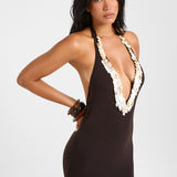OLIVIA Shell Dress - Dark Chocolate