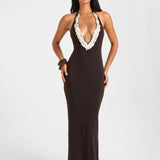 OLIVIA Shell Dress - Dark Chocolate