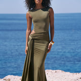 ISABEL Multiway Wrap Dress - Khaki