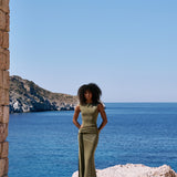 ISABEL Multiway Wrap Dress - Khaki