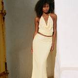 NOA Maxi Skirt - Lemon