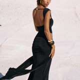 ISABEL Multiway Wrap Dress - Black